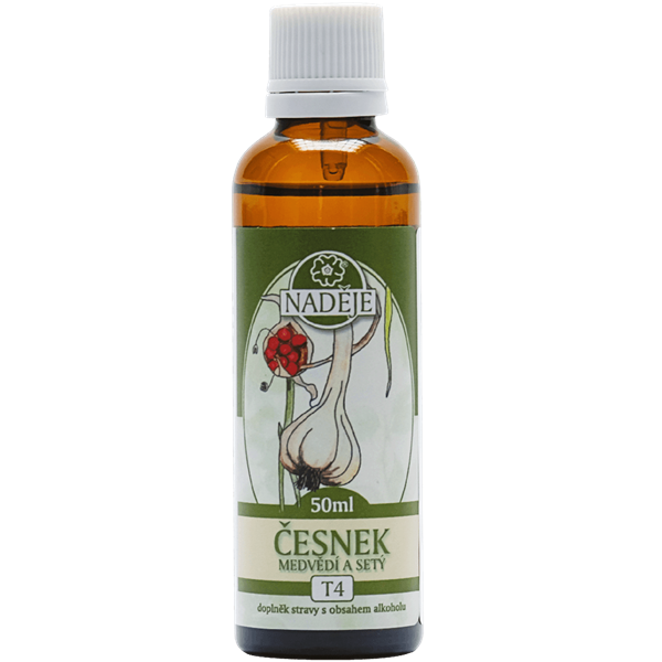 Naděje Česnek medvědí a česnek setý tinktura z bylin 50 ml